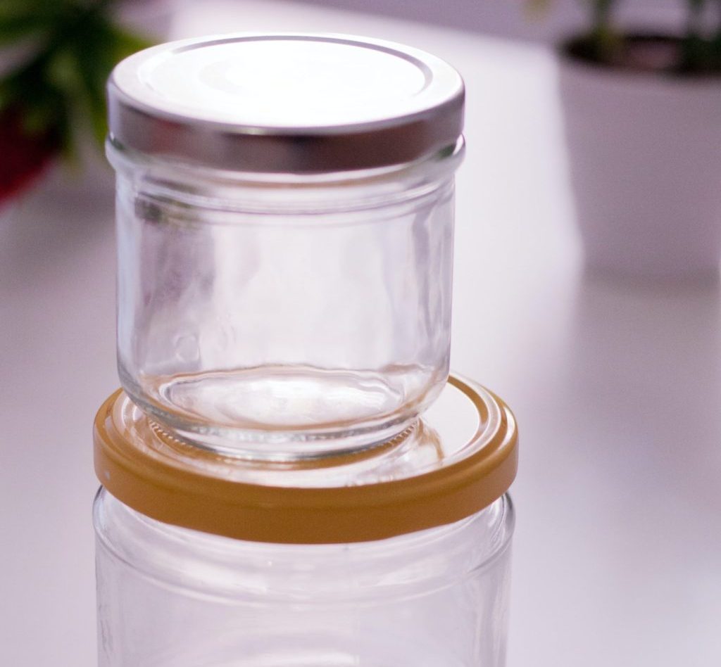 two jars (one on top of another)