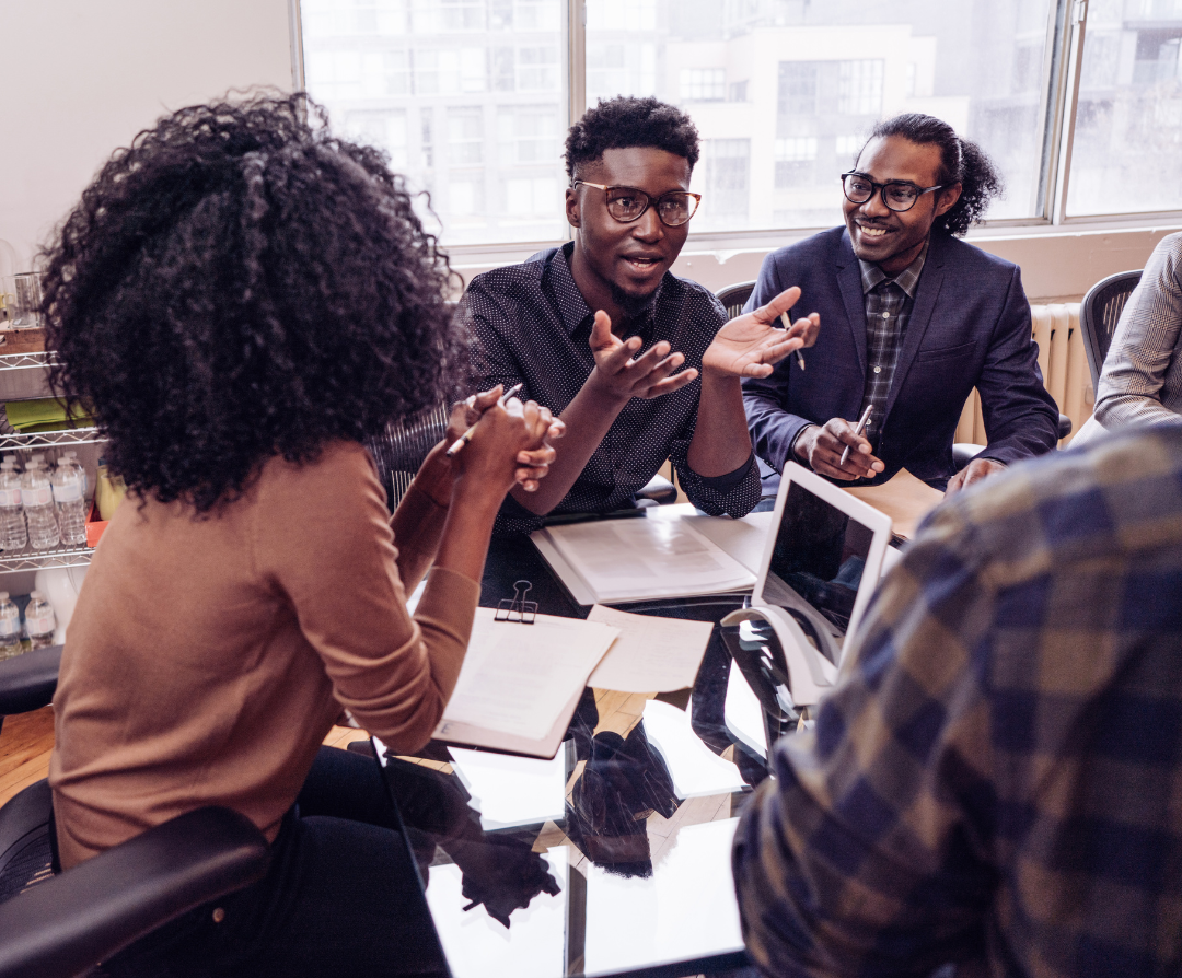 person around a table